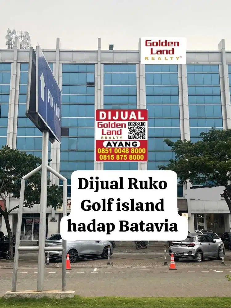 Ruko Golf Island beach view , hadap laut