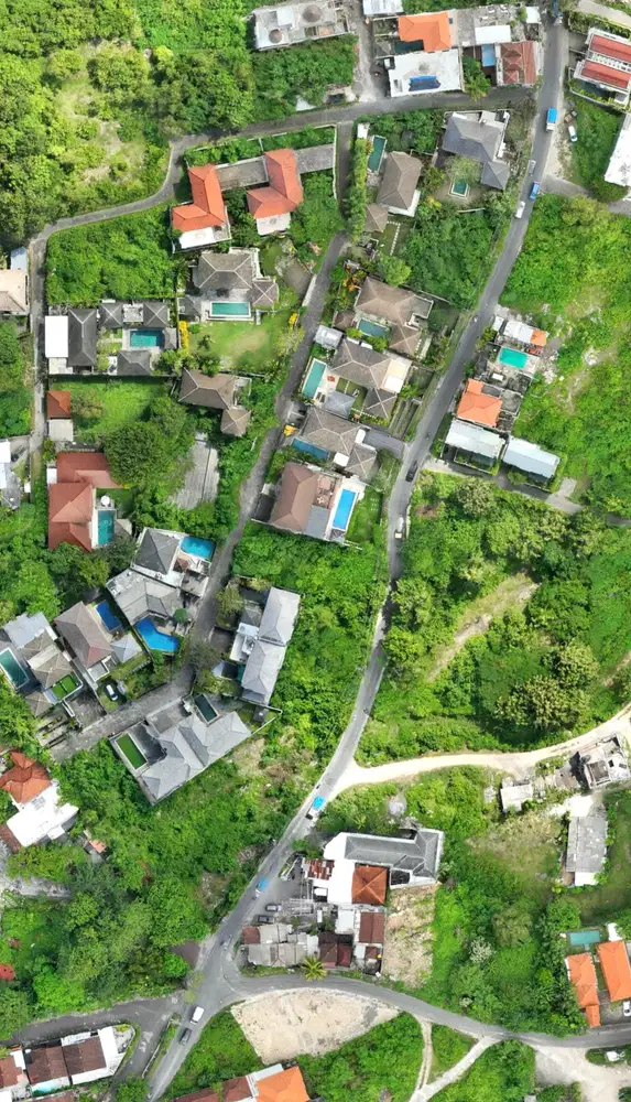 Tanah 501m2 Dua Akses Jalan di Utama Ungasan Bali