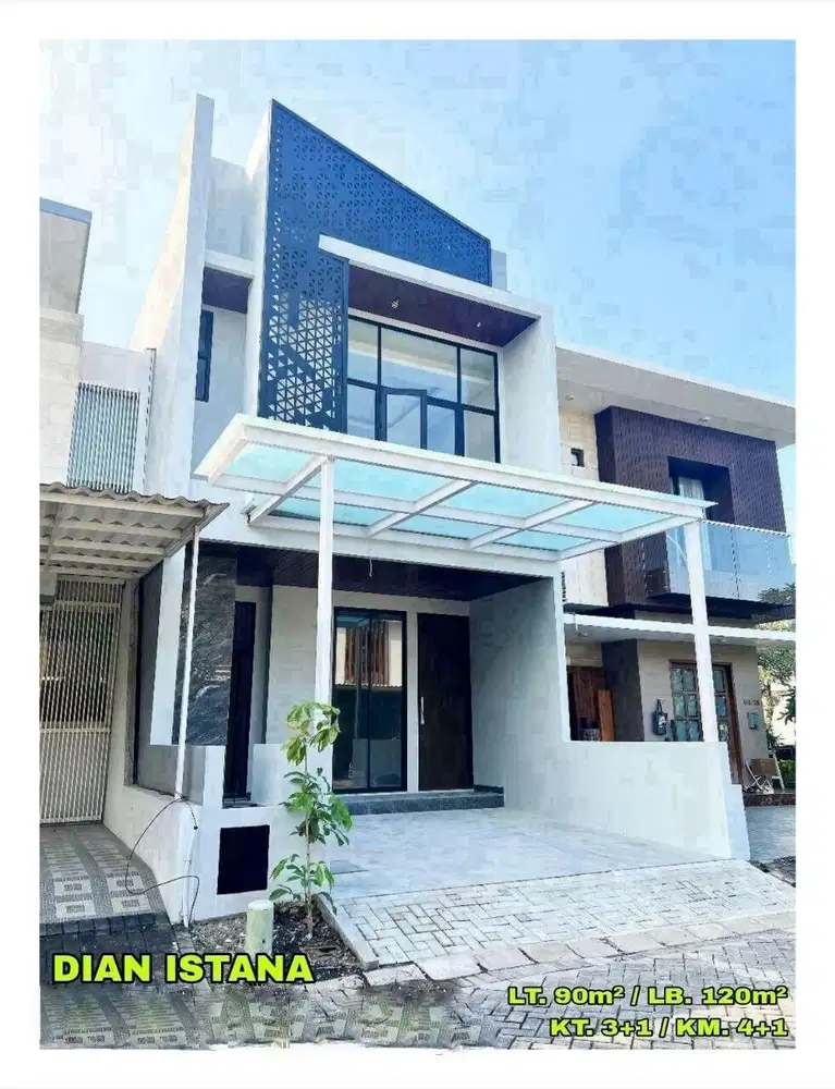 Dijual Rumah New Gress 2 Lantai DIAN ISTANA Wiyung Surabaya Barat 2,9M