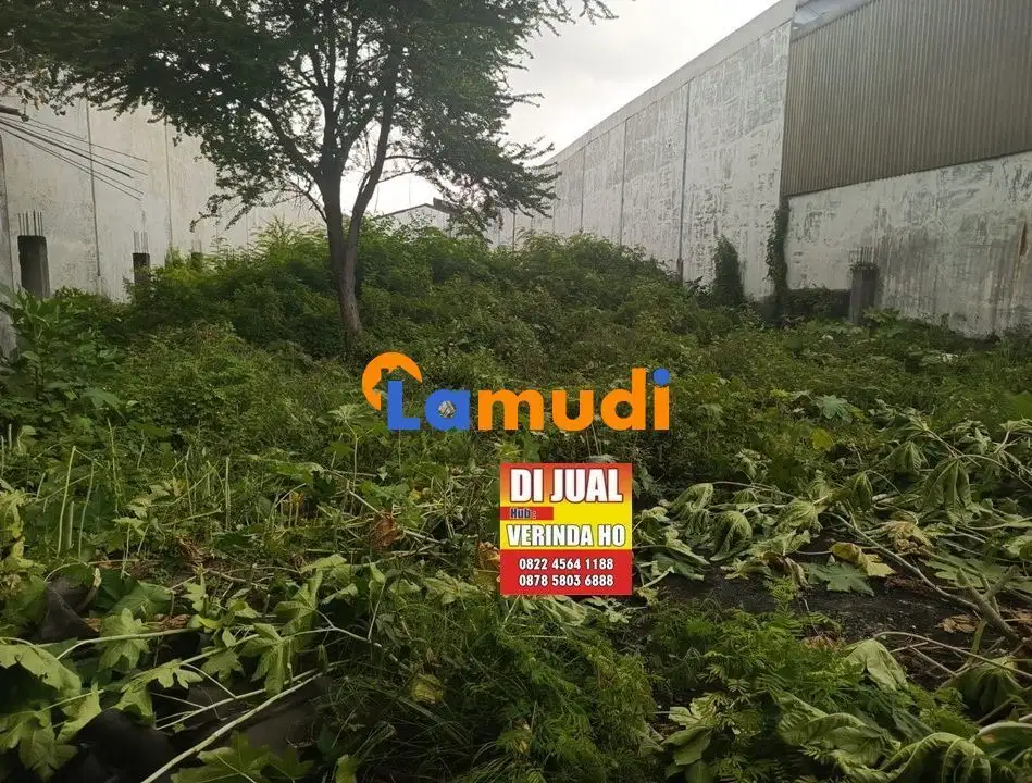 Dijual Tanah Pergudangan Nol jalan Raya Margomulyo Surabaya Luas 1694m