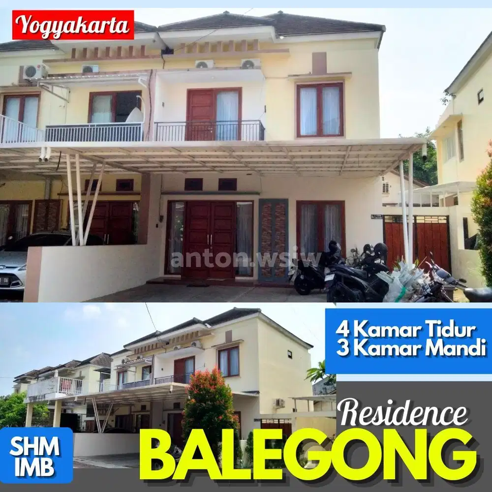Rumah Jogja Siap Huni Perum BaleGong Residence Mlati Lt 120 m2 SHM-IMB