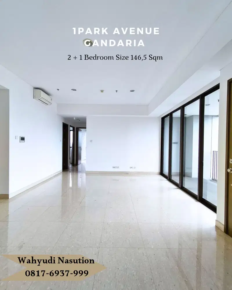 Dijual Apartment 1Park Avenue Gandaria Special Unit 2 + 1 Bedroom