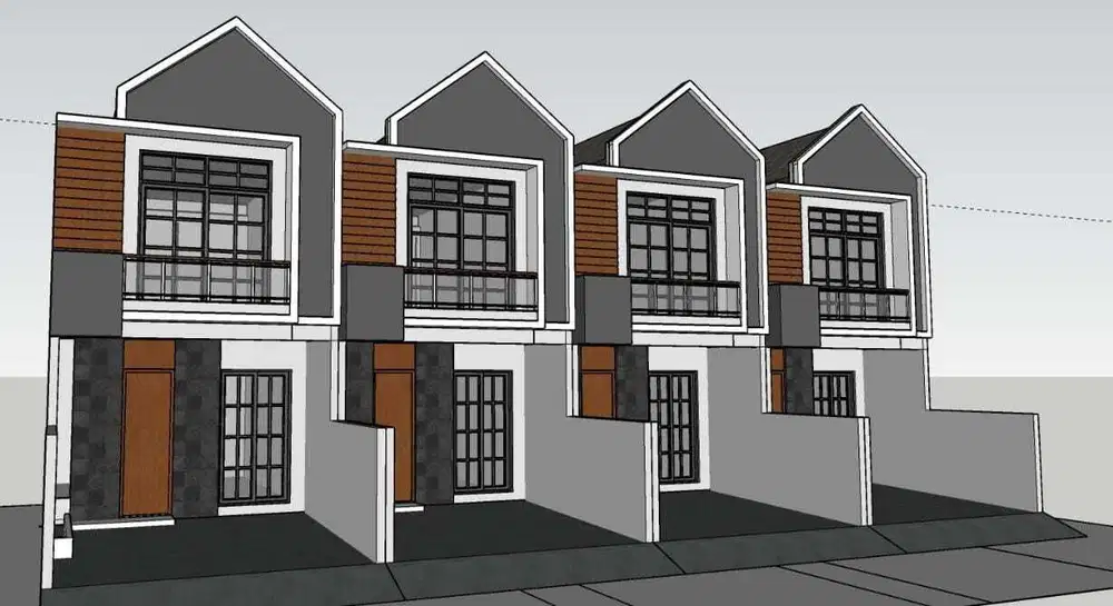 RUMAH BARU 2 LANTAI LEBAK INDAH ONLY 1 M AN