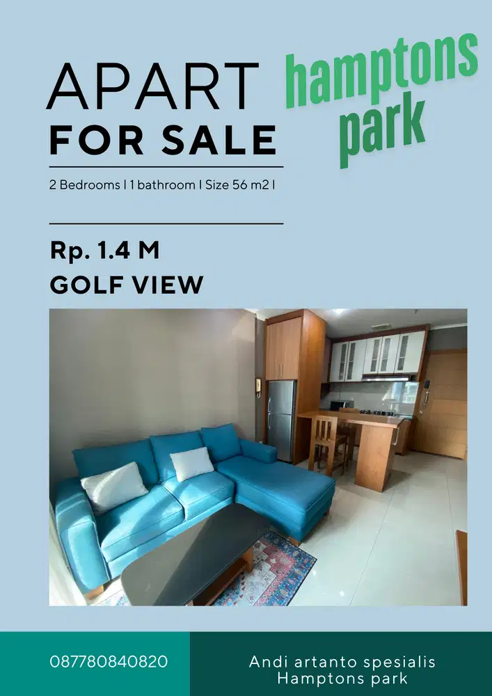 Spesialis apartement Hamptons Park Golf View lantai Rendah