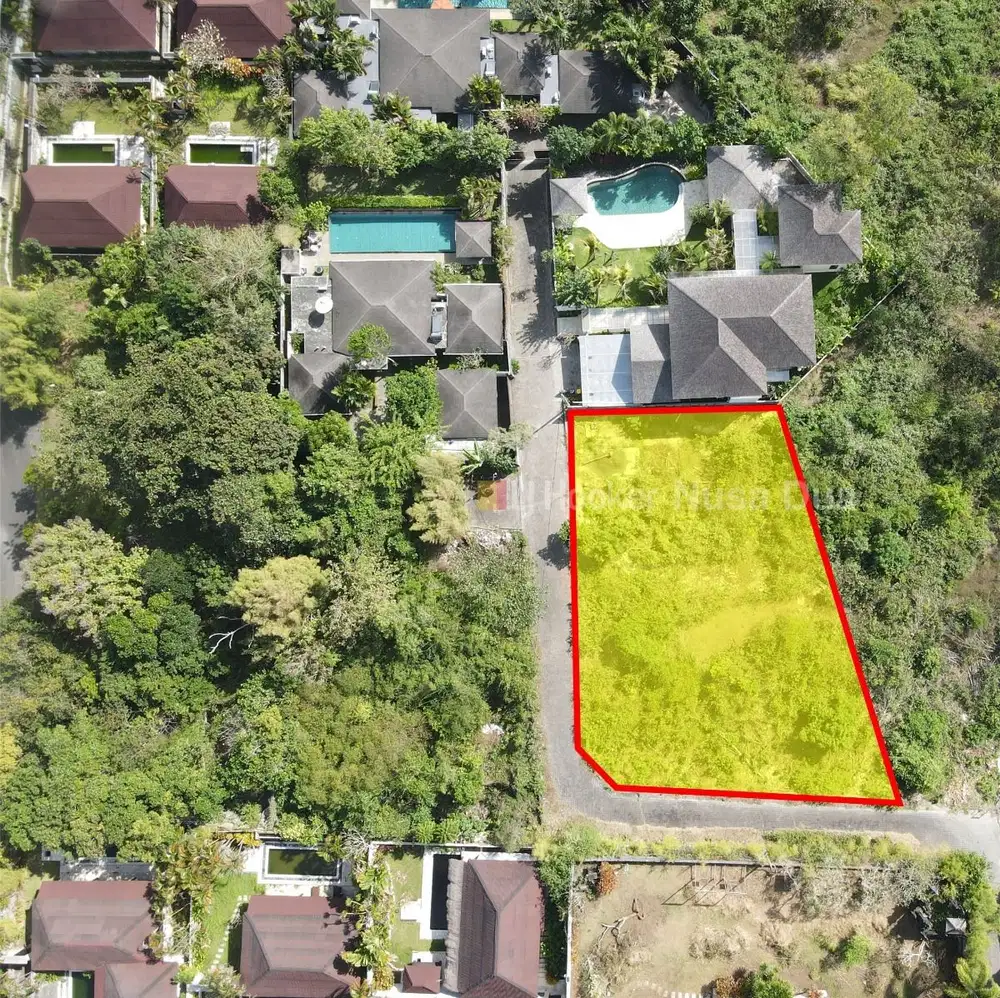 Tanah Premium Area Villa Jl Kahuripan Ungasan