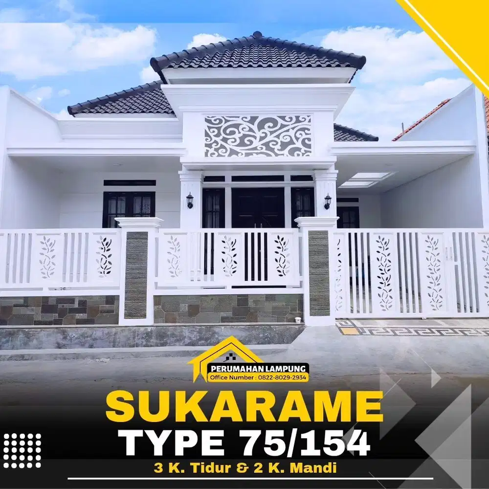 RUMAH MEGAH KUALITAS PREMIUM TENGAH KOTA BANDAR LAMPUNG