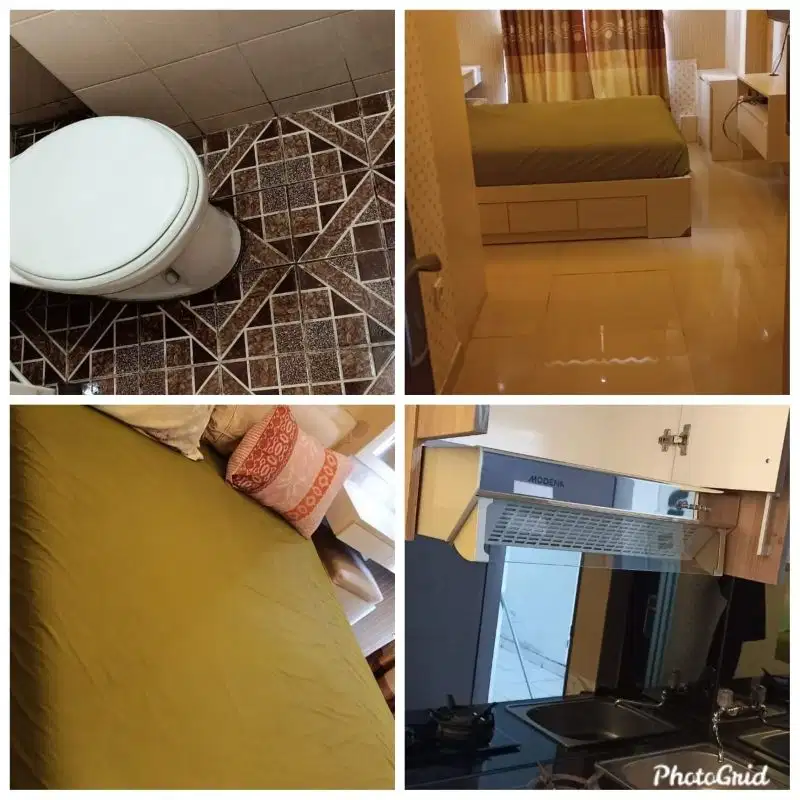 Sewa studio Puri Park View lantai 12 Furnished