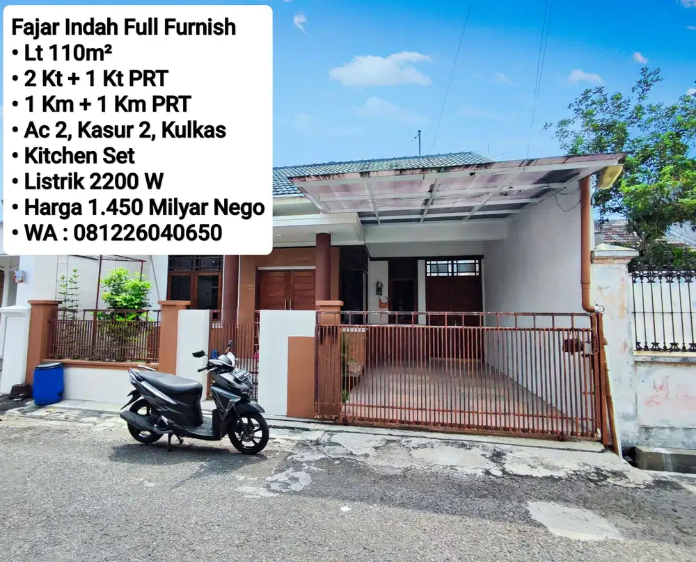 Jual Rumah Full Furnish Area Fajar Indah, Dekat Manahan, Jajar