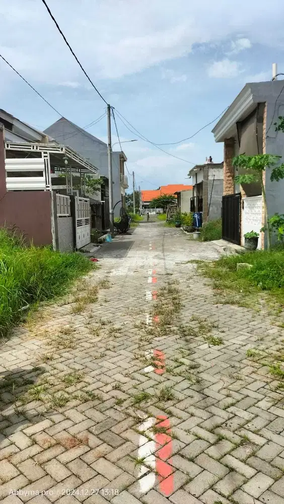 Tanah siap bangun lokasi Hook jalan full paving hrg 120 jt