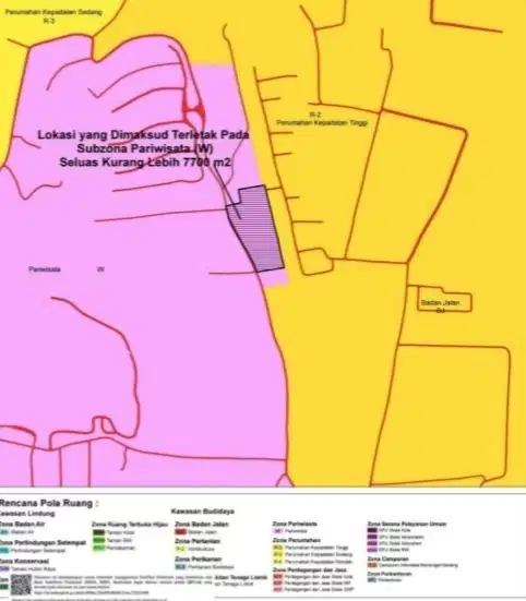 Tanah Super Premium Balangan 7700m2 Hadap Selatan