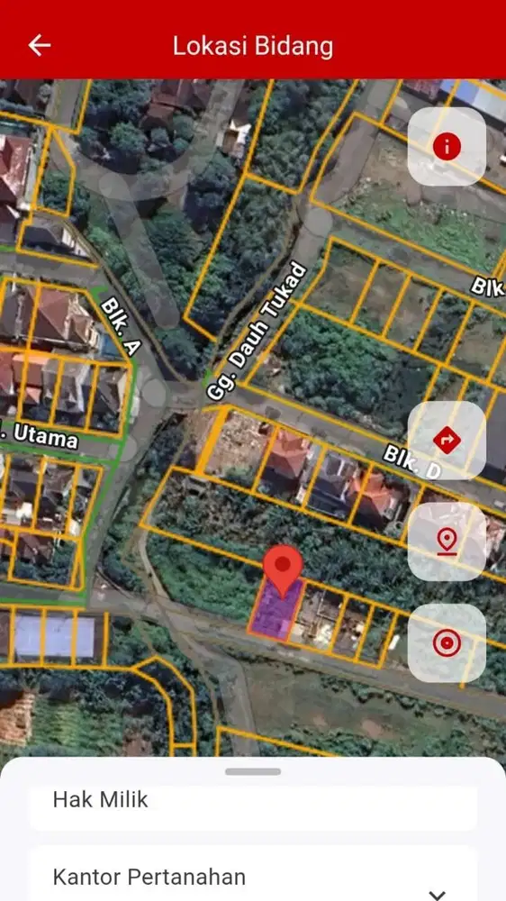 Tanah 214m2 di Kawasan Elite Kuta Utara