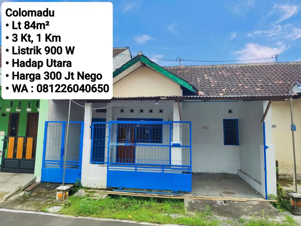 Jual Rumah Area Gawanan Colomadu, Dekat Bandara, Luwes Kartasura
