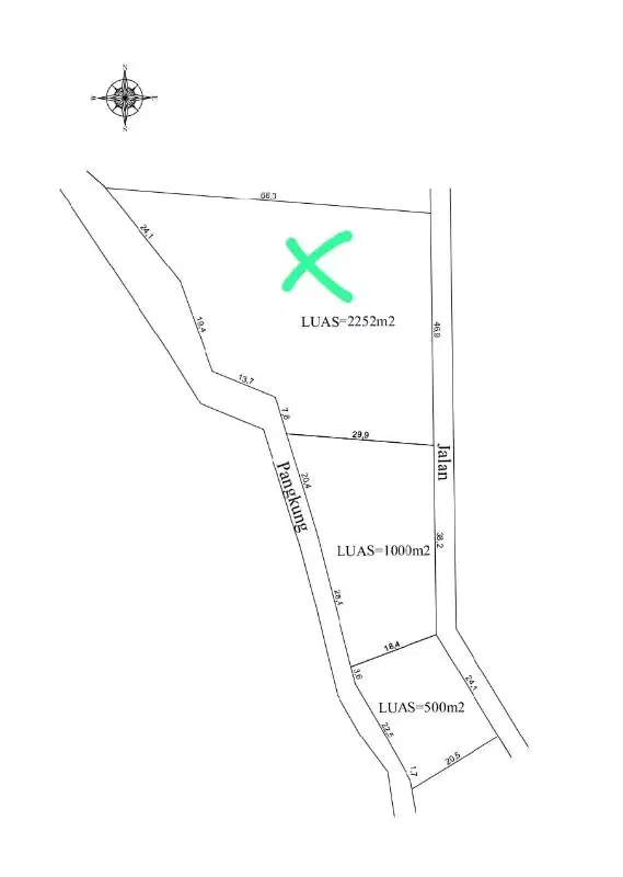 Di jual atau di sewakan tanah kawasan villa di Ungasan