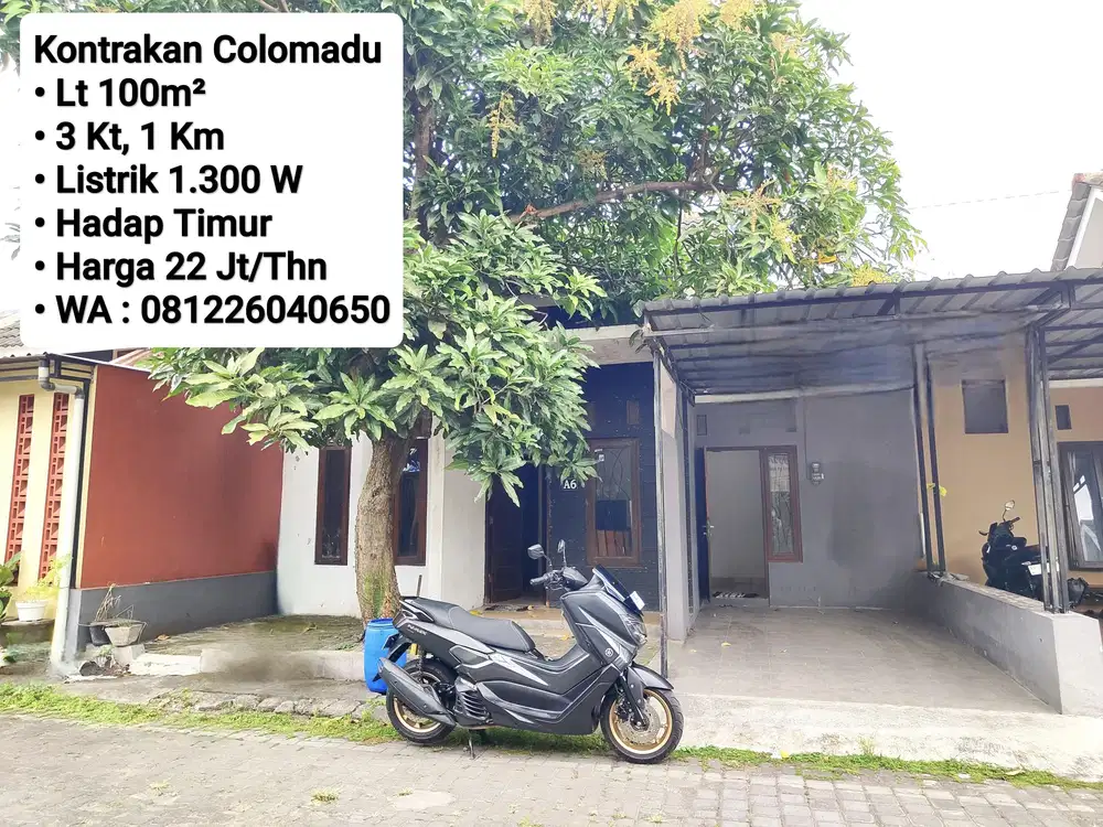 Sewa Rumah Area Perum Cluster Colomadu, Dekat Lor In, Kampus UMS