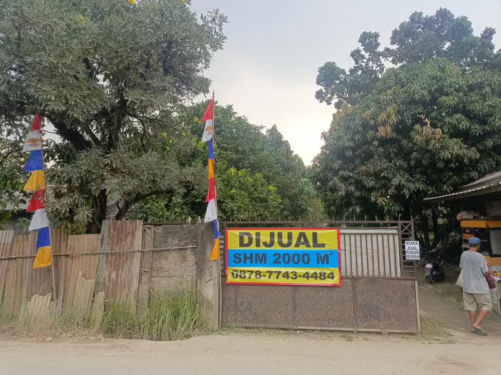 Tanah Cileungsi depan komplek perumahan