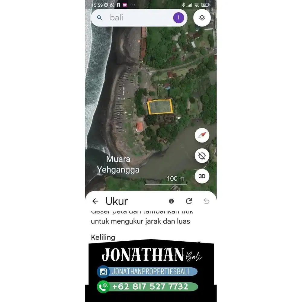 Dijual TANAH LANGKA LOS PANTAI – YEHGANGGA