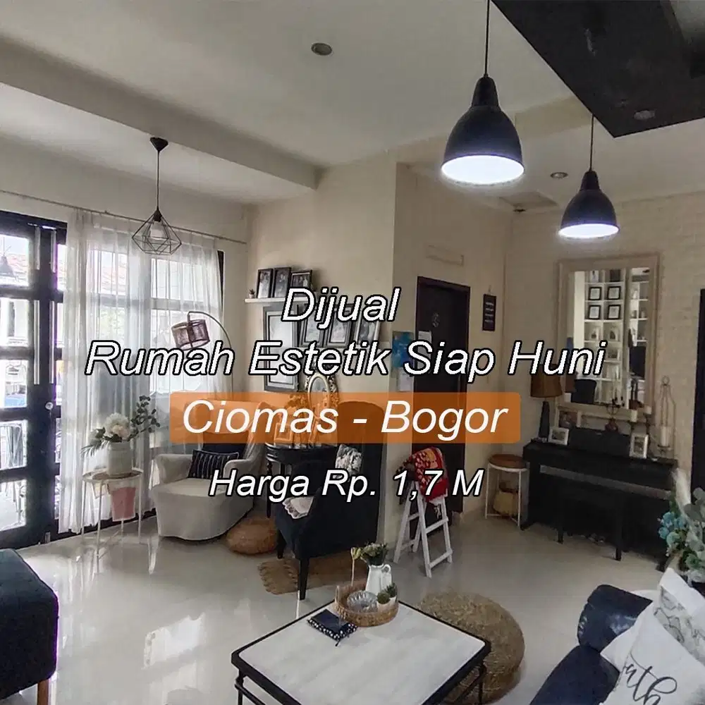Dijual Cepat Rumah Estetik di Perumahan Nuansa Hijau, Ciomas, Bogor.