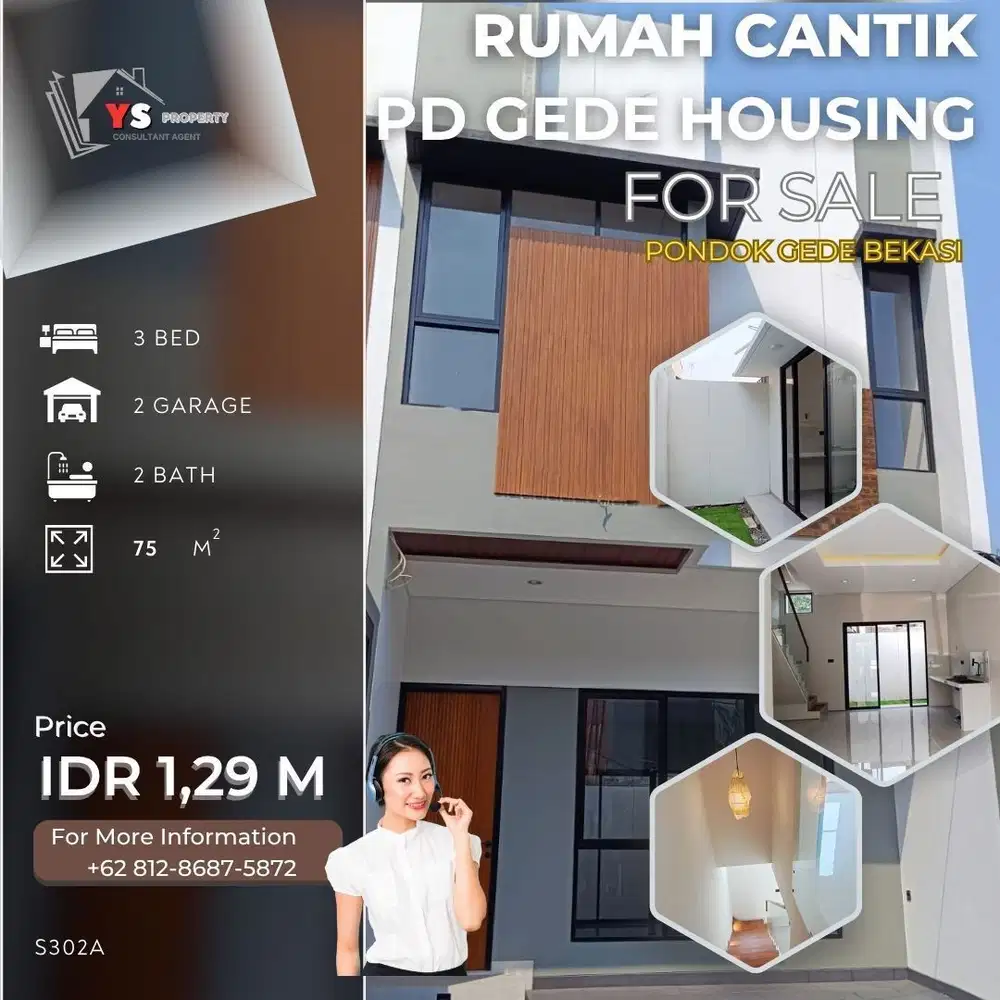 PD GEDE HOUSING RUMAH BARU READY UNIT 2 LT INDUSTRIAL MINIMALIS S302A
