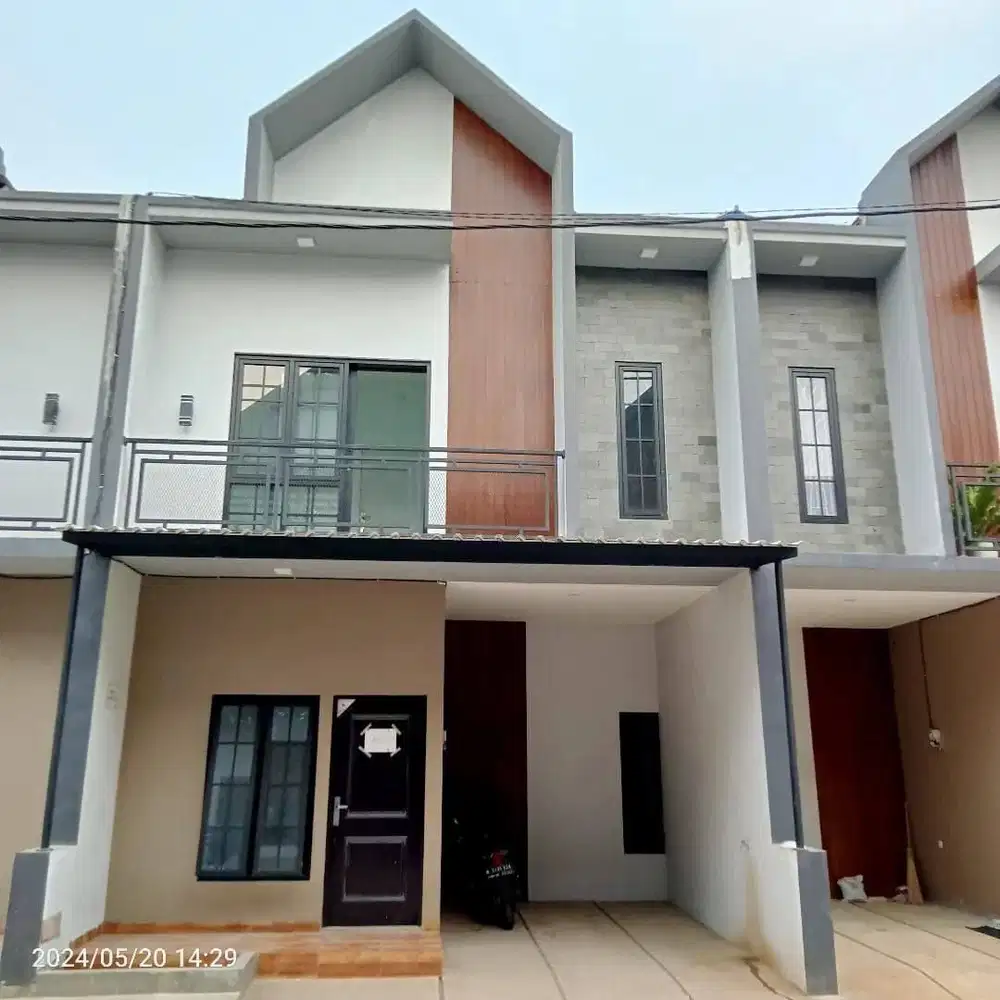 Cluster rumah 2 lantai strategis kota Depok, dekat pintu tol Cijago