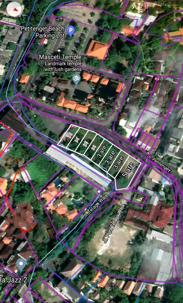 Tanah Komersil Super Langka di Jalan Utama Petitenget Seminyak