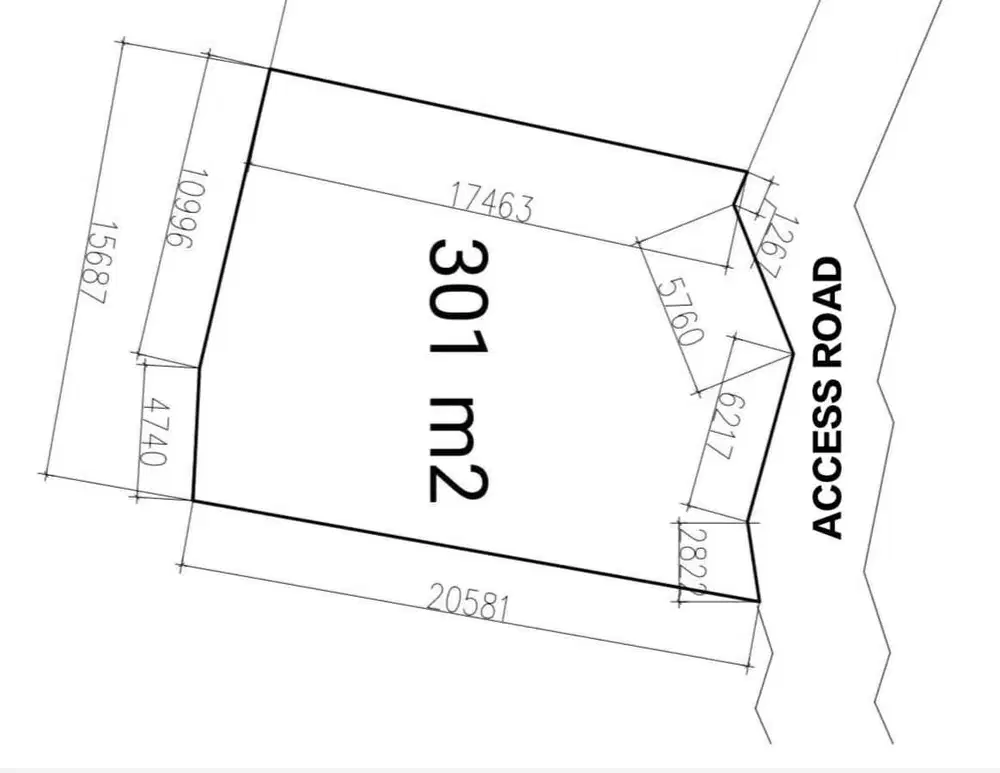 Tanah View Laut dan Sawah 301m2 di Pererenan Canggu