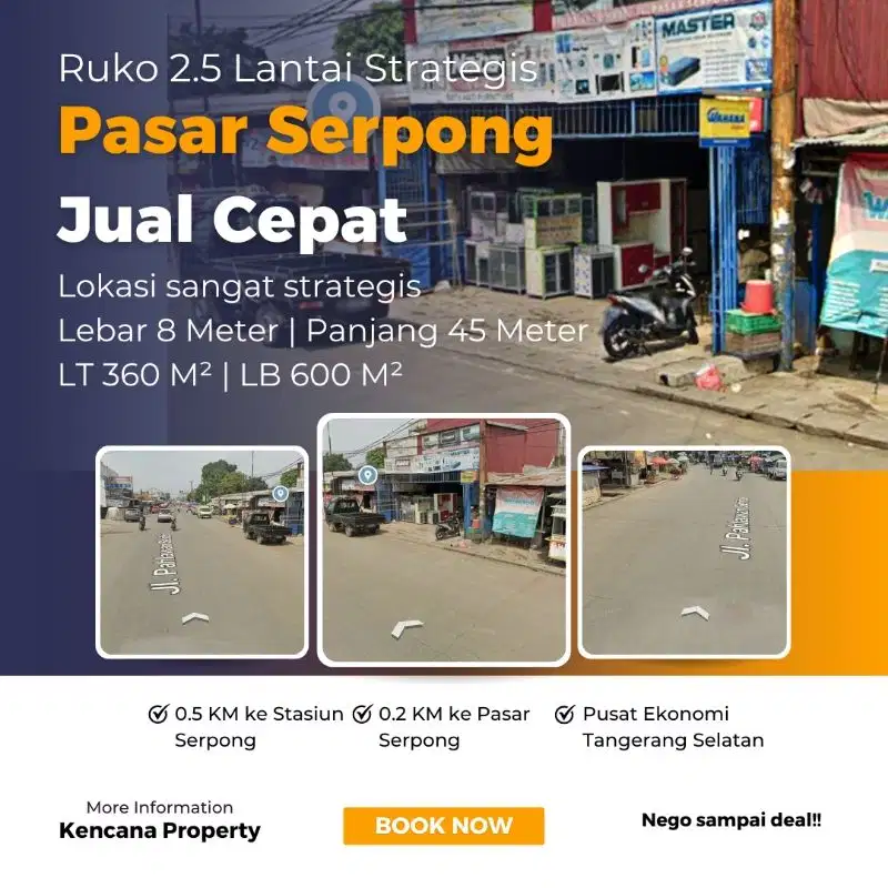 Ruko Pasti Untung Pasar Serpong
