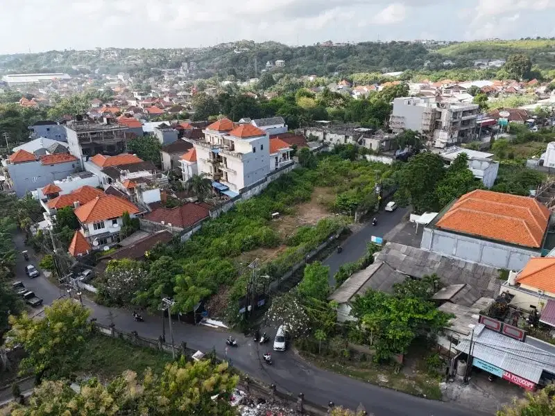 Tanah di jalan utama Goa Gong, Jimbaran dapat akses dua jalan