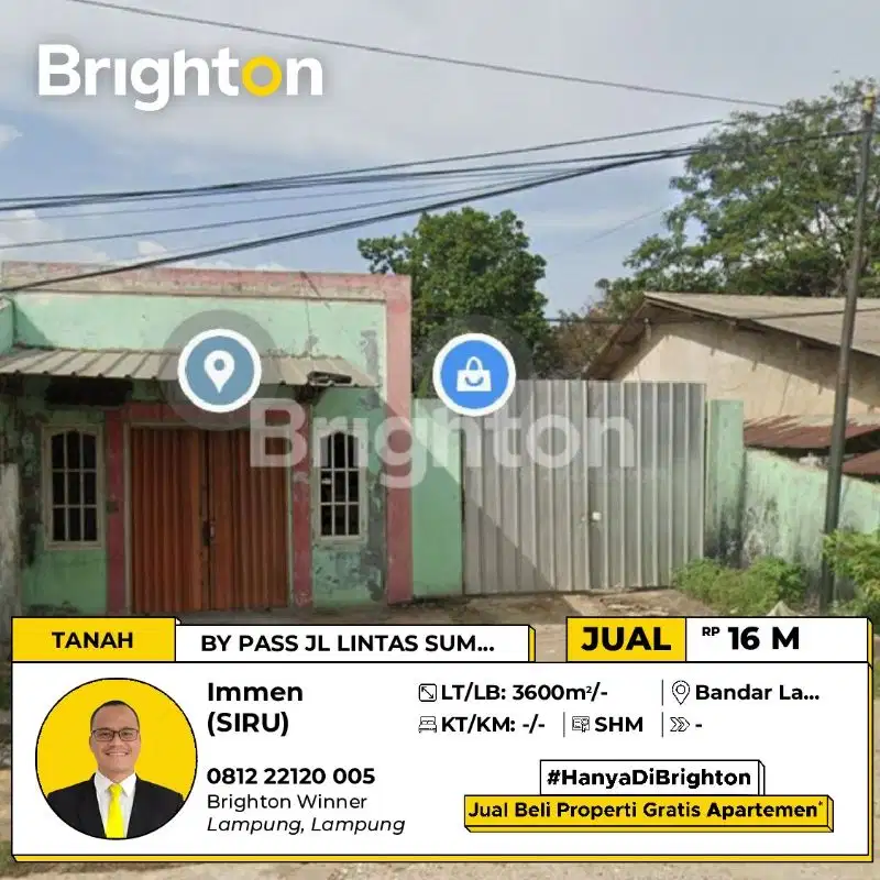 Dijual Cepat Tanah Di Jl Lintas Sumatera Way Halim Bandar Lampung