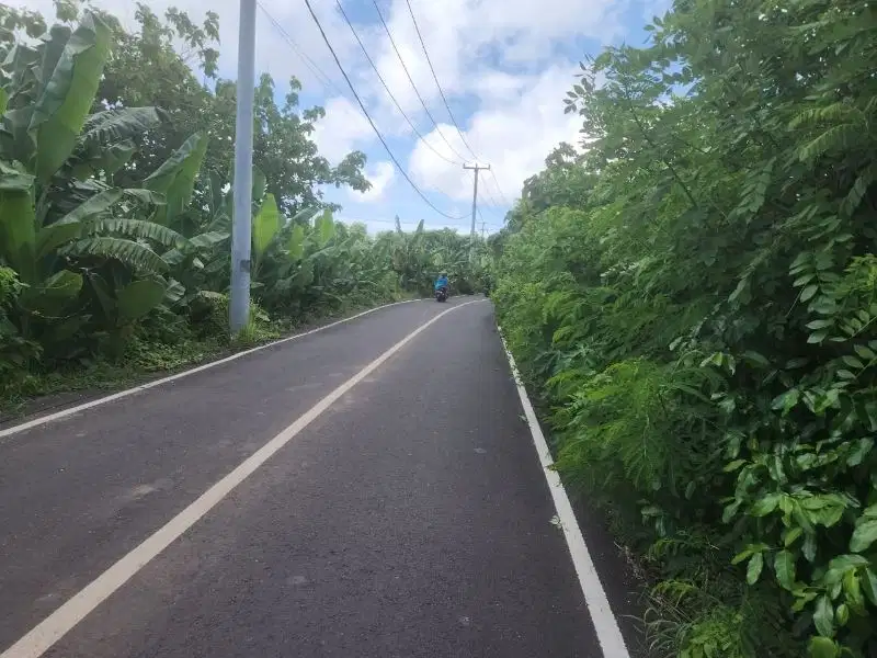 Tanah di jalan pantai tanah barak, Pandawa akses jalan 7 meter aspal