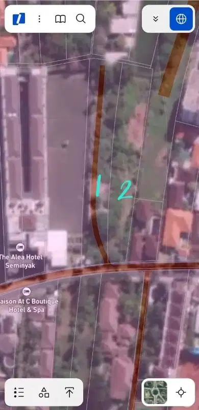 Tanah datar lokasi strategis, 600 meter ke pantai Seminyak