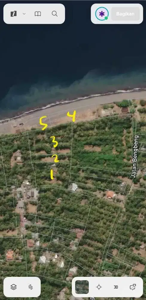 Tanah 9390m2 Los Pantai di Tejakula Bali