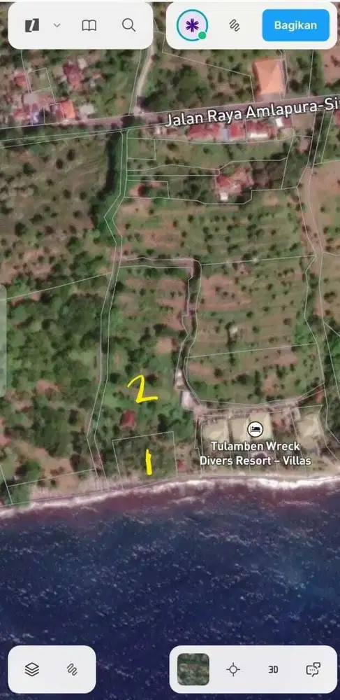 Tanah Pantai Strategis Karangasem Bali Lokasi Premium