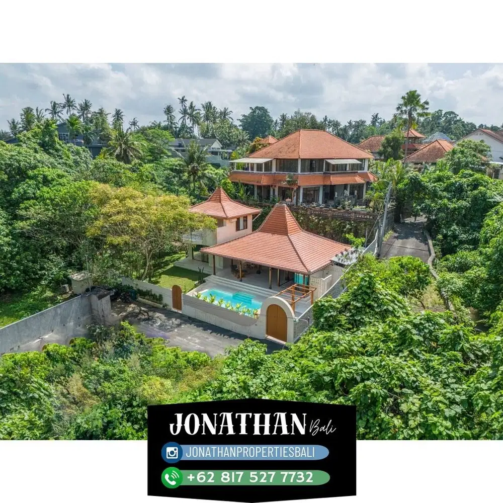 DIJUAL / FREEHOLD : Private Villa Joglo Style Ubud Bali - VSKHE