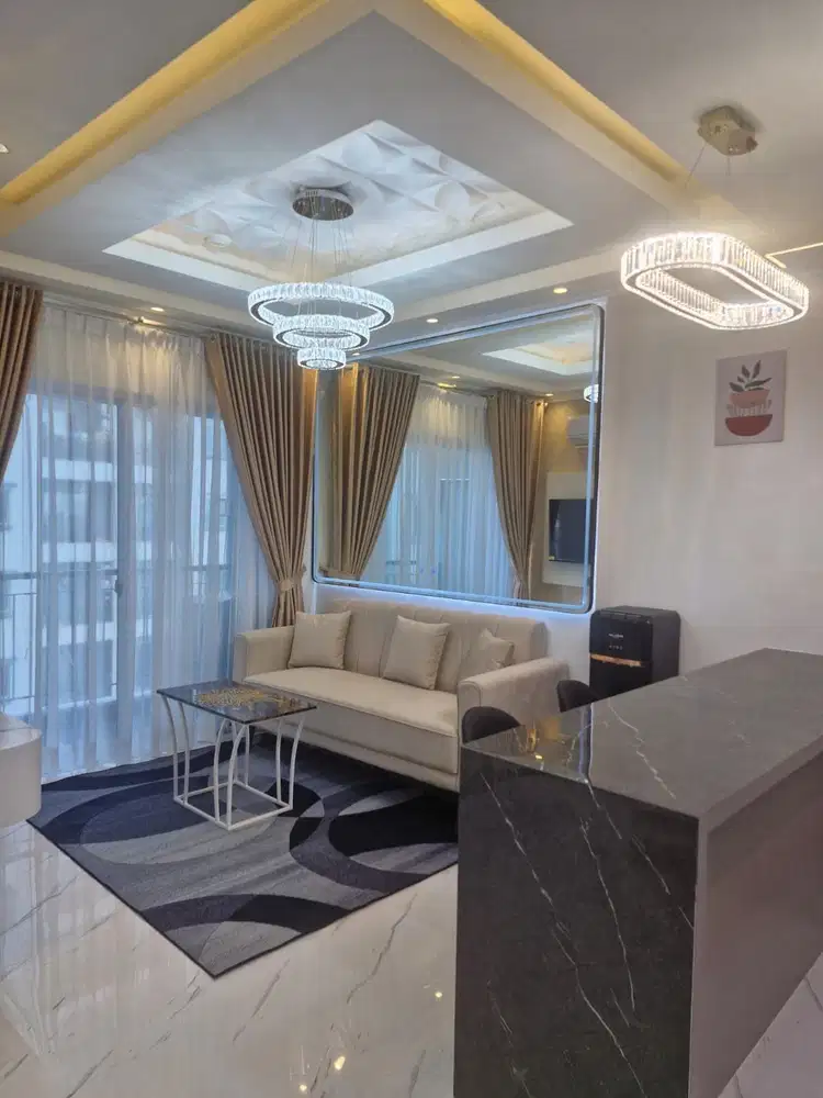 Dijual aparteman 2 kamar tidur view kolam renang