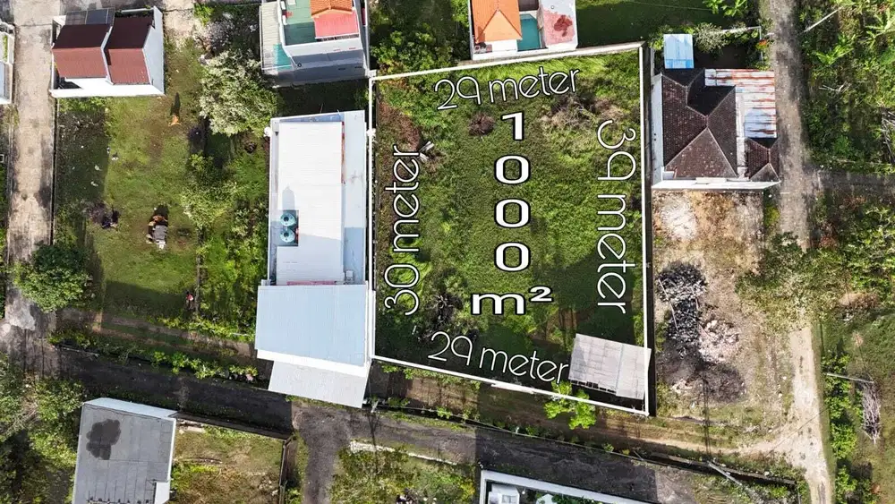 Tanah Murah 1000m2 Dekat Pantai Melasti Ungasan