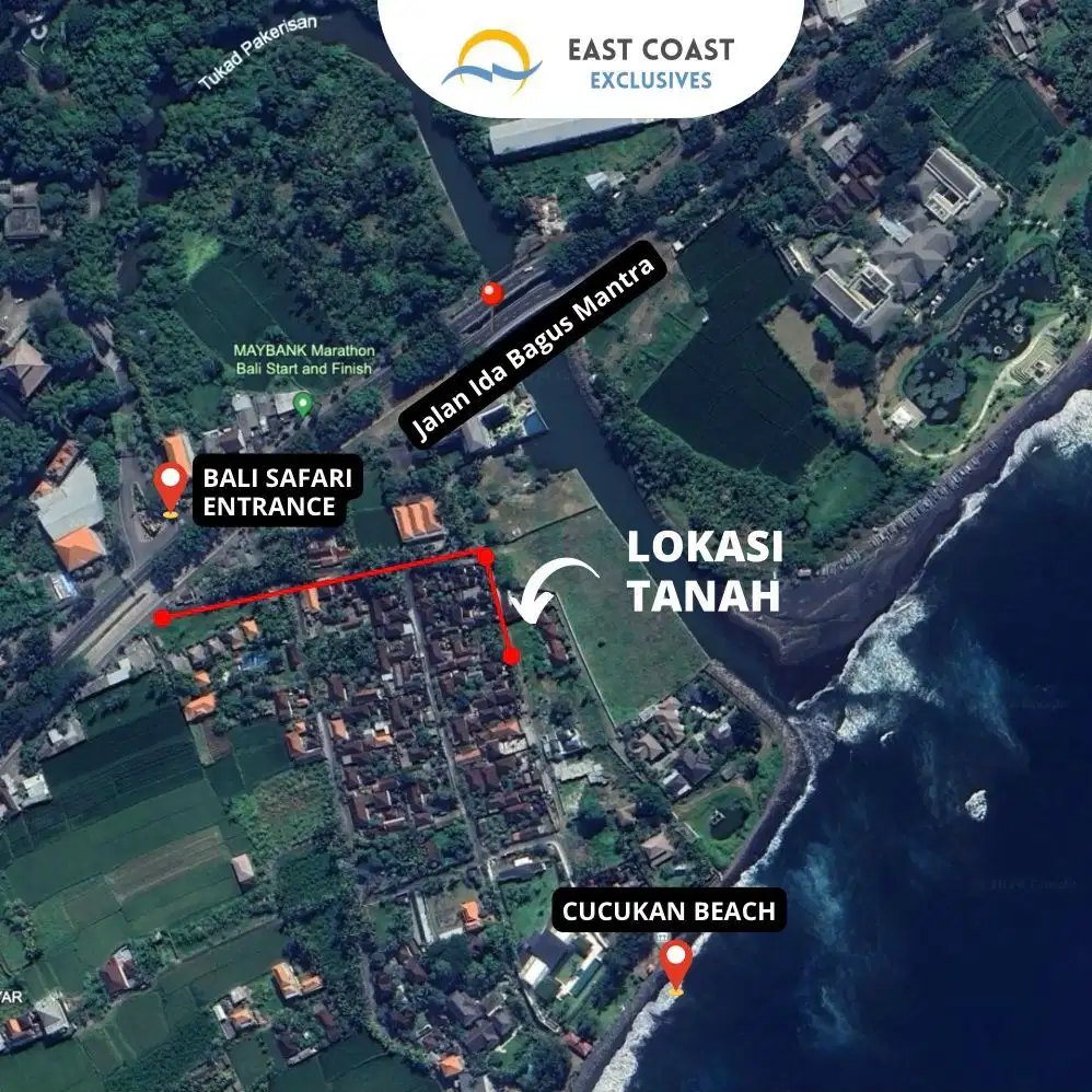 Tanah Premium di Cucukan Bali – Jalan Kaki ke Pantai, View Spektakuler