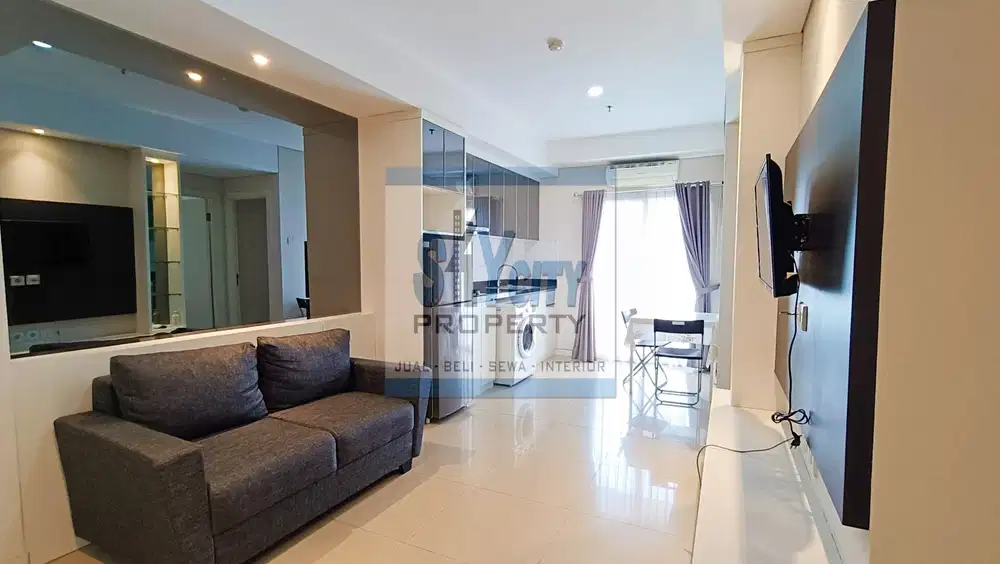 DIJUAL 2 BR FULL FURNISHED LENGKAP METRO PARK RESIDENCE SIAP HUNI