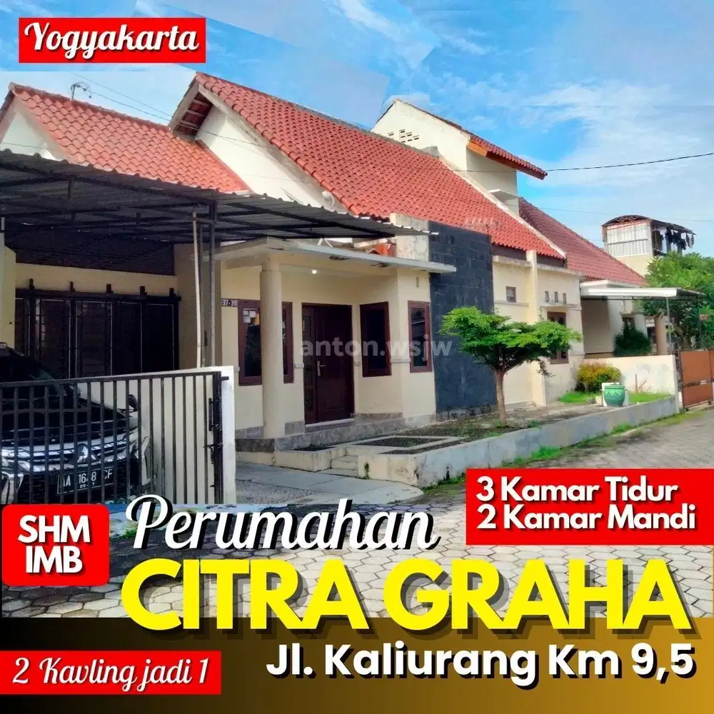 Rumah Jogja Perum Citra Graha Jl Kaliurang Km 9.5 Lt 158 m2 SHM