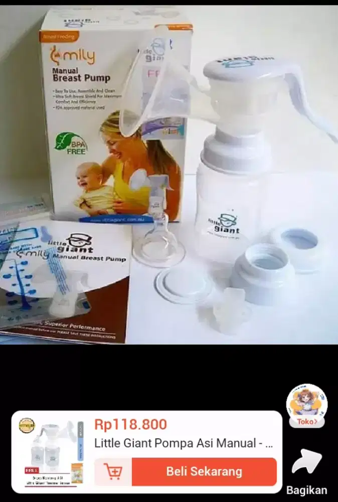 pompa asi manual little giant