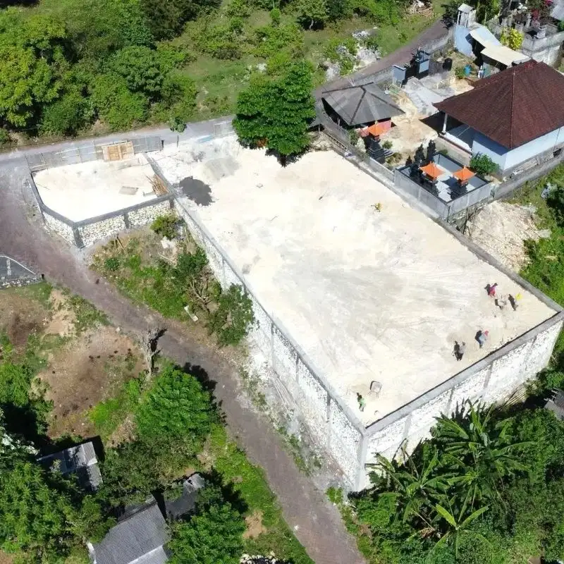 Tanah full view laut kawasan resort, sudah pondasi keliling