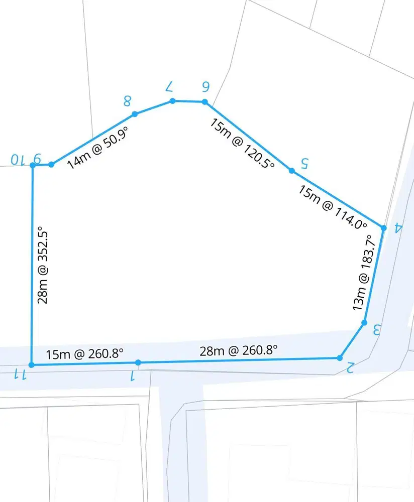 Tanah Luas 1424m² Dekat Pantai Uluwatu Lingkungan Villa Mewah