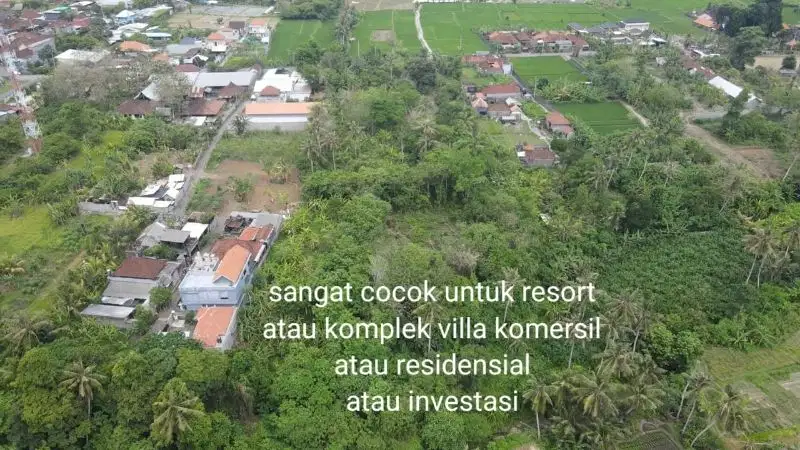 Tanah view hamparan sawah akses jalan 7 meter aspal