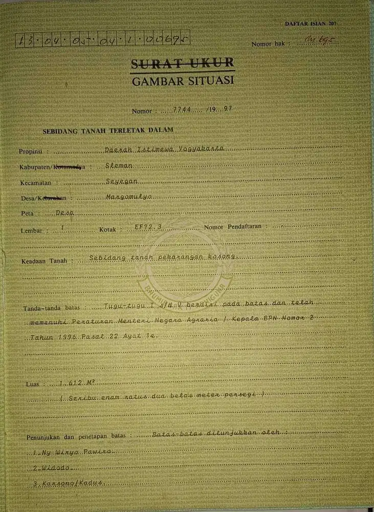 Tanah murah di jual barat pemda sleman