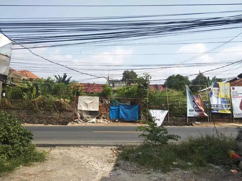 Dijual Tanah Murah Strategis di Pinggir Jalan Raya Leuwiliang Bogor