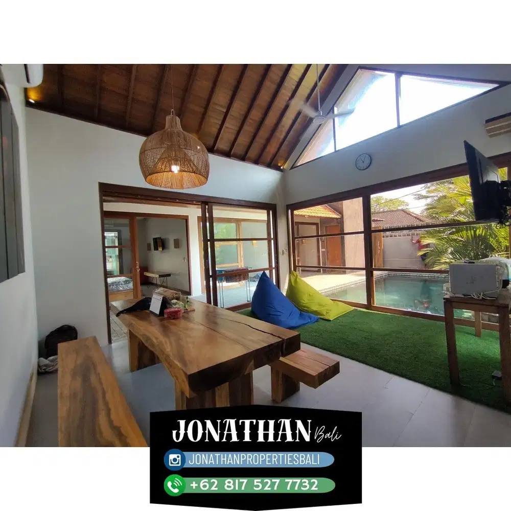 Dijual Vila 3 Kamar Tidur di Lokasi Utama Kerobokan - VSME