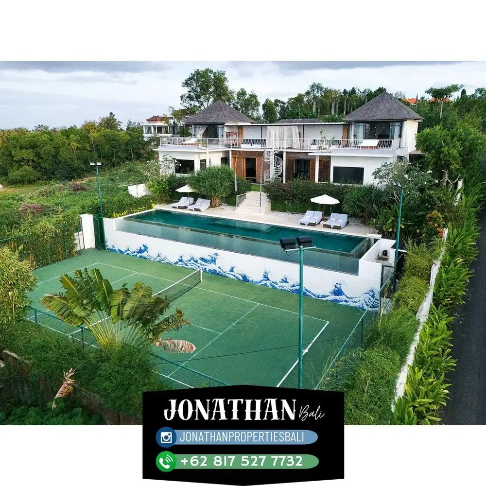Dijual Villa mewah Pemandangan Laut & Lapangan Tenis - VSJE