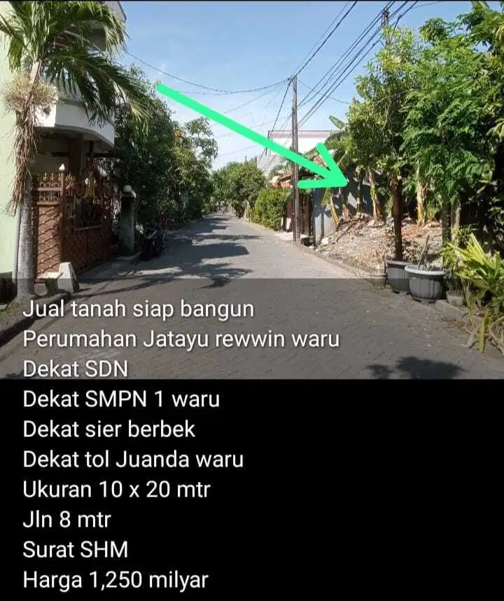 Lahan usaha 200 m2 harga 1,3 Milyar 3 km dari Kawasan SIER, Surabaya