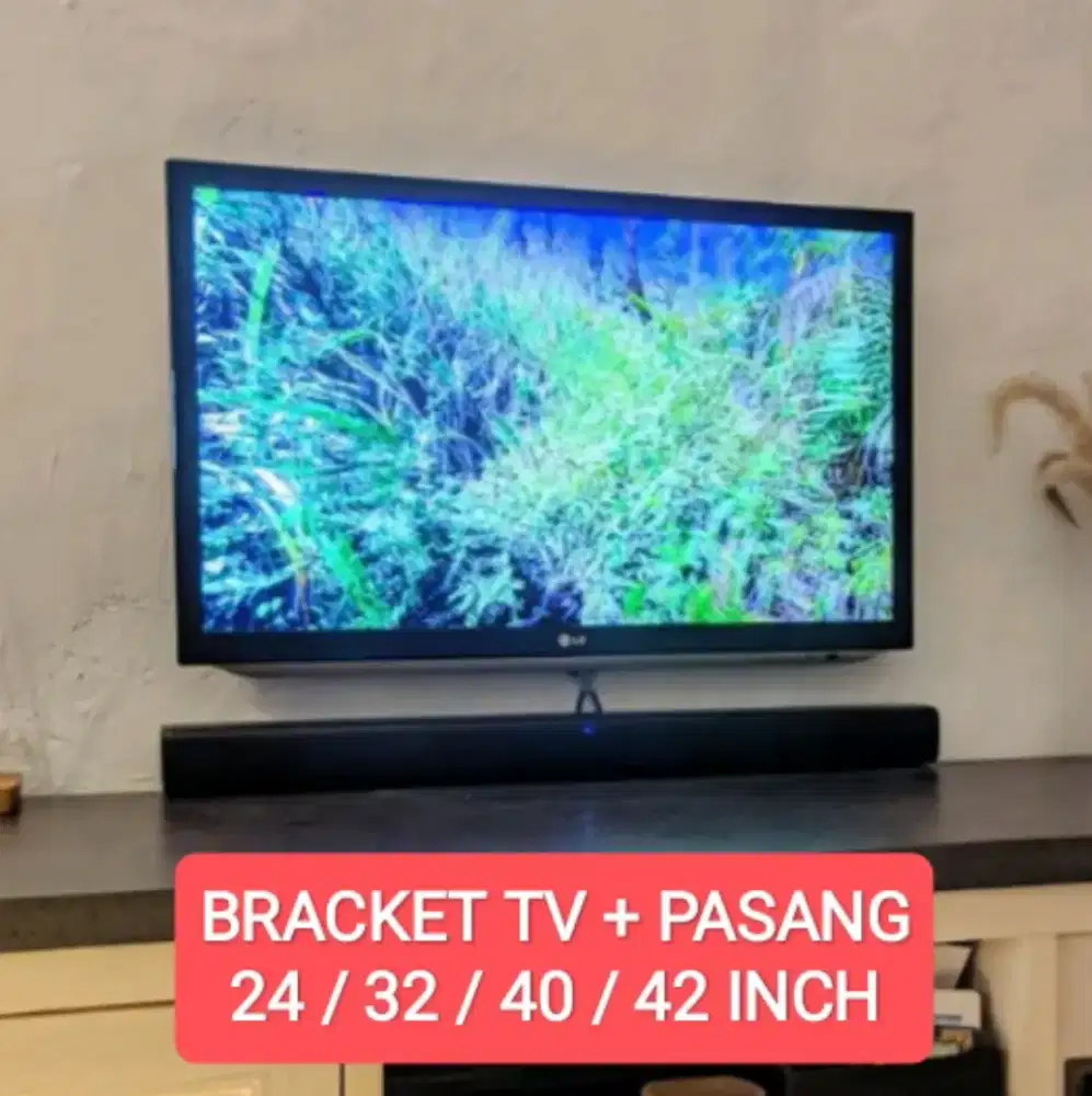 Braket TV Dan Jasa Pasang Di Dinding Tembok 42/40/32/24 Inch