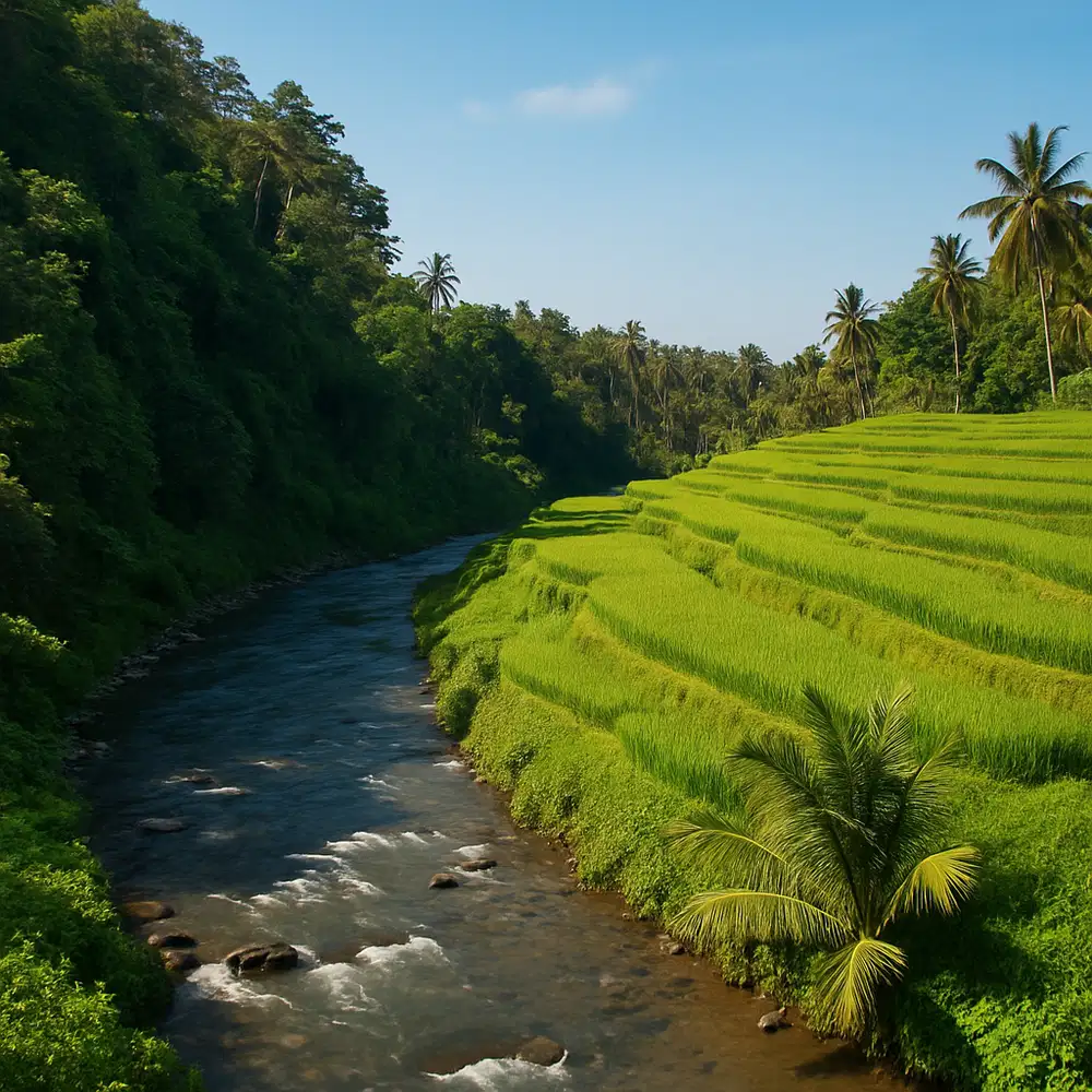 Tanah Kavling Villa Murah Pinggir Sungai
