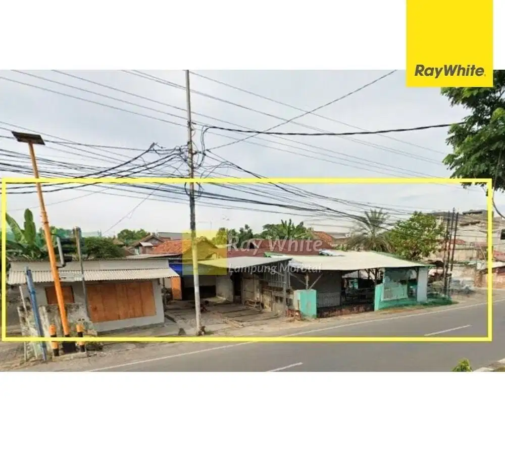 tanah 1484 m2 yos sudarso teluk betung dekat novotel